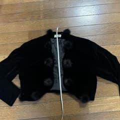 ベルベットのボレロ　ミンクのボンボン付き3800円のサムネイル