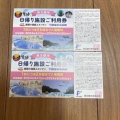 ユネッサン　下田海中水族館利用券　　2枚4名様分のサムネイル