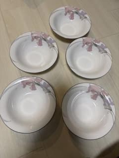 ノリタケ ニューディケイド 花柄 スープ皿5客セット - メルカリ