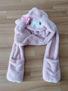 Sanrio 마이 멜로디 머플러 장갑 숲 소녀