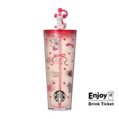 スターバックス 猫デザイン タンブラー　バレンタインのサムネイル