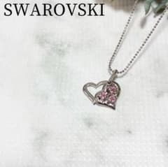 ♡未使用品♡スワロフスキー＊クリスタル ダブルハートネックレス