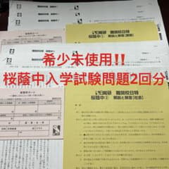 ⑳か　日能研 難関校日特 桜蔭中 入学試験問題 算数 社会　国語　理科　2回分 ⑳か 日能研 難関校日特 桜蔭中 入学試験問題 算数 社会 国語 理科 2