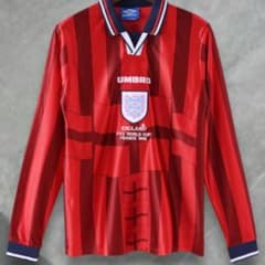 イングランド代表 長袖 ユニフォーム 1998 イングランド代表 アウェイ 長袖 ユニフォーム - メルカリ