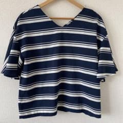 【マッチ様】chocol raffine robe 袖フリル　シャツ　ブラウスのサムネイル