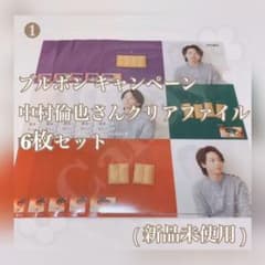 【新品未使用】ブルボン 中村倫也さんクリアファイル６枚セットのサムネイル
