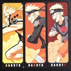 NARUTO 나루토 이마진 백양 구입 특전 북마크 3장 세트