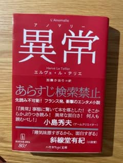 異常 エルヴェ・ル・テリエ ハヤカワepi文庫のサムネイル