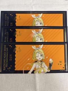 初音ミク EXPO 鏡音リン ステッカーカード 3枚セットのサムネイル