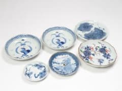 3480番　古美術＜値下げ交渉大歓迎＞染付　小皿　6枚セット　難有 3480番 古美術＜値下げ交渉大歓迎＞染付 小皿 6枚セット 難有 - メルカリ