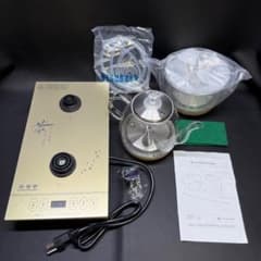 ◉※前H横1004 未使用保管品 茶富士 電気湯沸かし器 耐熱ガラス セット ◉※前H横1004 未使用保管品 茶富士 電気湯沸かし器 耐熱ガラス セット