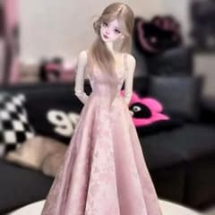 MSD SDM 1/4 BJD ドール服 MDDピンク花柄ワンピース - メルカリ