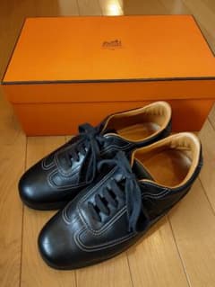 エルメス 美品 25.5cm スニーカー レザー クイック メンズ レディースのサムネイル