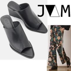 未使用新品 JVAM MAREK ウエッジソール レザーサンダル 23cm 黒 未使用新品 JVAM MAREK ウエッジソール レザーサンダル 23cm 黒 - メルカリ
