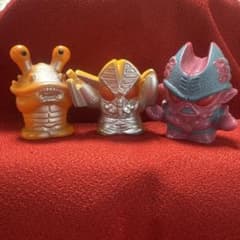 【ウルトラマン】怪獣 ソフビ フィギュア 指人形 3体セットのサムネイル