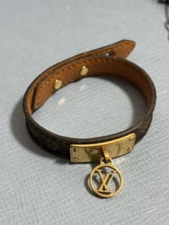 Louis Vuitton ブラウンレザーブレスレットのサムネイル