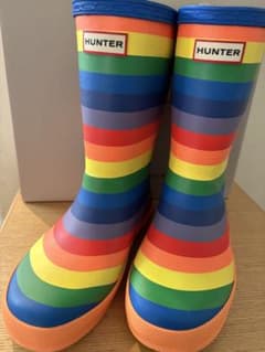 HUNTER レインボー長靴　18cm 美品のサムネイル