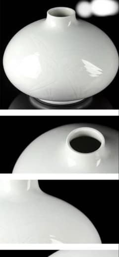 井上萬二作 白磁彫文壷 高15cm 共箱A080034 井上萬二作 白磁彫文壷 高15cm 共箱A080034 - メルカリ
