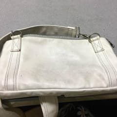 porter 白色レザー ショルダーバッグ 訳あり!!のサムネイル