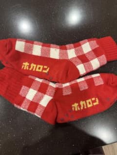 ホカロン 靴下 赤チェック柄のサムネイル