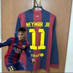 【新品】ネイマール ユニフォーム 長袖 バルセロナ オーセンティックパッチ付き 新品】ネイマール ユニフォーム 長袖 バルセロナ