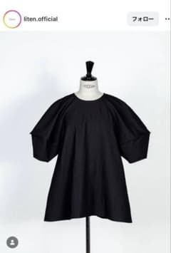 Liten candy tunic blouse ブラック
