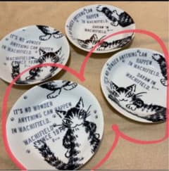 期間限定値下げ！猫のダヤン　お皿２枚のサムネイル