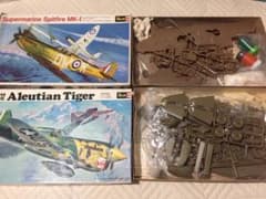 レベル 1/32  スピットファイヤ、カーチスP40の2機セットのサムネイル