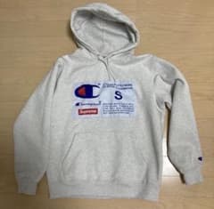【美品】Champion x Supreme フード付きパーカー Sのサムネイル