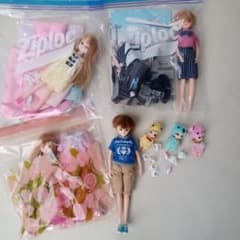 リカちゃん人形セット　三つ子の赤ちゃん　かれんちゃん　はるとくんのサムネイル