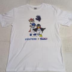 北海道日本ハムファイターズ フレップ✕つば九郎 Tシャツ Lサイズ