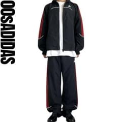 美品00s old adidas テックナイロンセットアップ上下 B系Y2K - メルカリ