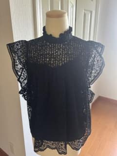 DOUBLE STANDARD CLOTHING 総レースノースリーブ 36のサムネイル