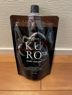 [新品未使用] KURO ダークブラウン クリームシャンプー 400gのサムネイル