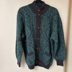 VALENTINO UOMO 伊製 アルパカ混 総柄ニット M - メルカリ