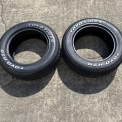 ◇中古溝有りホワイトレター215/65R16LT 2本 ハイエース、キャラバン