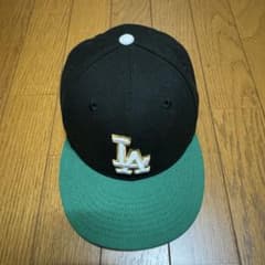 New Era LA ベースボールキャップ 黒/緑のサムネイル