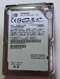Hitachi 2.5インチ HDD 320GB 本体 - メルカリ