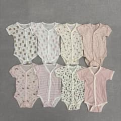 まとめ売り ベビー半袖肌着 前開きタイプ 8点セット 80cmのサムネイル