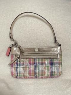 RARE COACH ミニハンドバッグ plaid y2k - メルカリ