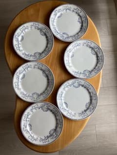 フランスアンティーク サルグミンヌ u&c mozart ディナー皿 6枚セット フランスアンティーク サルグミンヌ u&c mozart ディナー皿 6枚セット