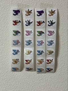 ポケモン 30周年記念 ステッカー シール 4列セット - メルカリ
