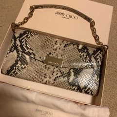 JIMMY CHOO お財布バックショルダー パイソン皮 美品のサムネイル