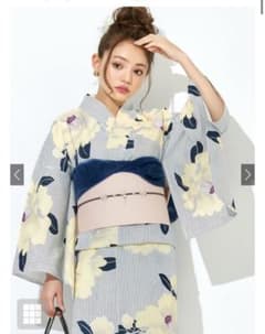 グレイル ストライプ椿浴衣セットのサムネイル