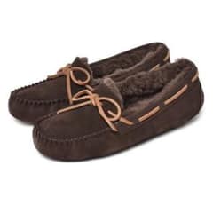 モカシン　23㎝　EMU エミュー　リアルムートン