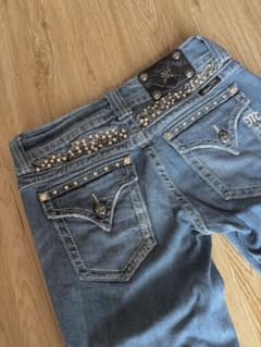 Miss me ミスミー デニム ブーツカットパンツ ブルー 27 - メルカリ