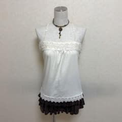 新品axes femme バックレースモチーフキャミソール フェアリーグランジ