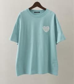 新品　SpRay ハートロゴTシャツ　半袖　水色のサムネイル