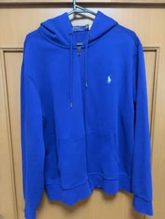 POLO RALPH LAUREN ジップアップパーカー フーディー ブルー Lのサムネイル