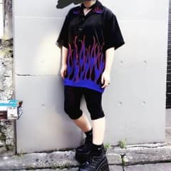 最終値下げ！faithtokyo レアヴィンテージ ファイヤーシャツのサムネイル